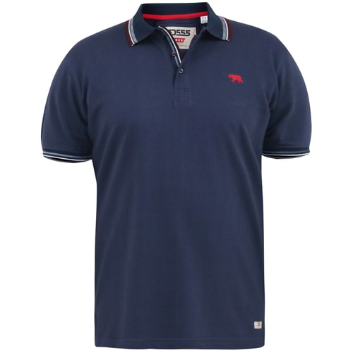 D555 Benjamin Pique Poloshirt Marineblau